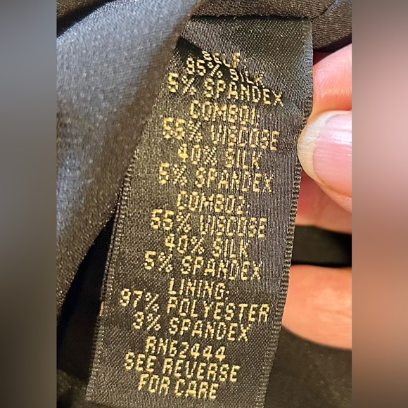 NICOLE MILER Atelier Silk Pleated Front Hem Blend Sleeveless Sheath Dress Size 4 - Picture 10 of 12